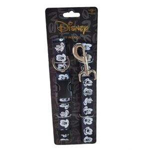 Disney Dog Collar & Leash Size Large Mickey Mouse Expressions By Buckle Down New